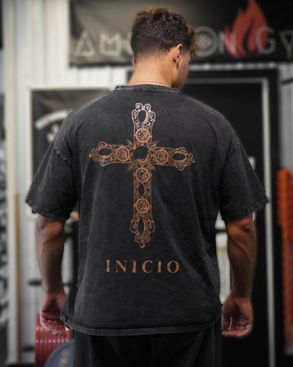 IN GOD WE TRUST - Acid Wash Oversized Christianity/Islam