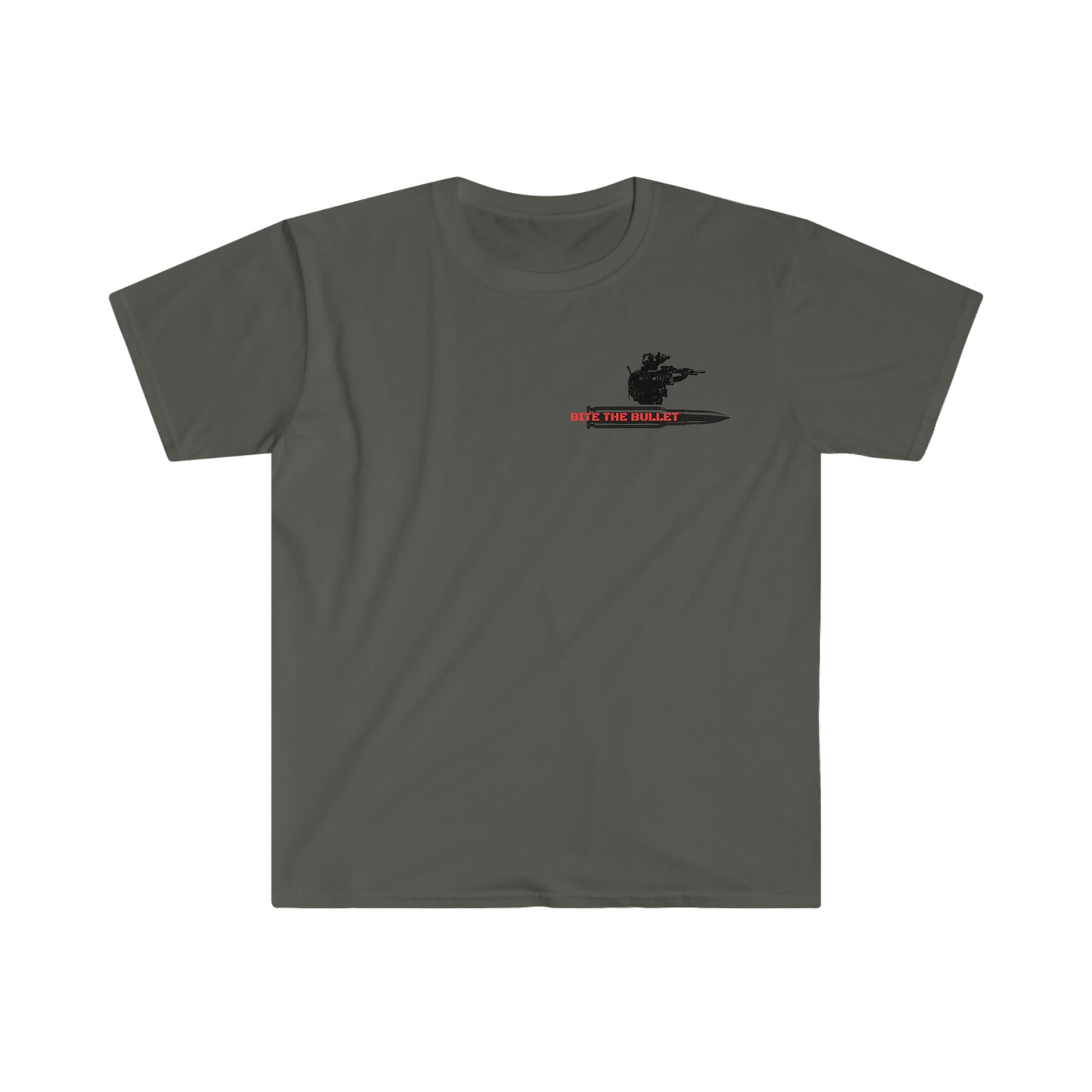 BITE THE BULLET MILITARY Fitted Tee - American Hero's Line Up