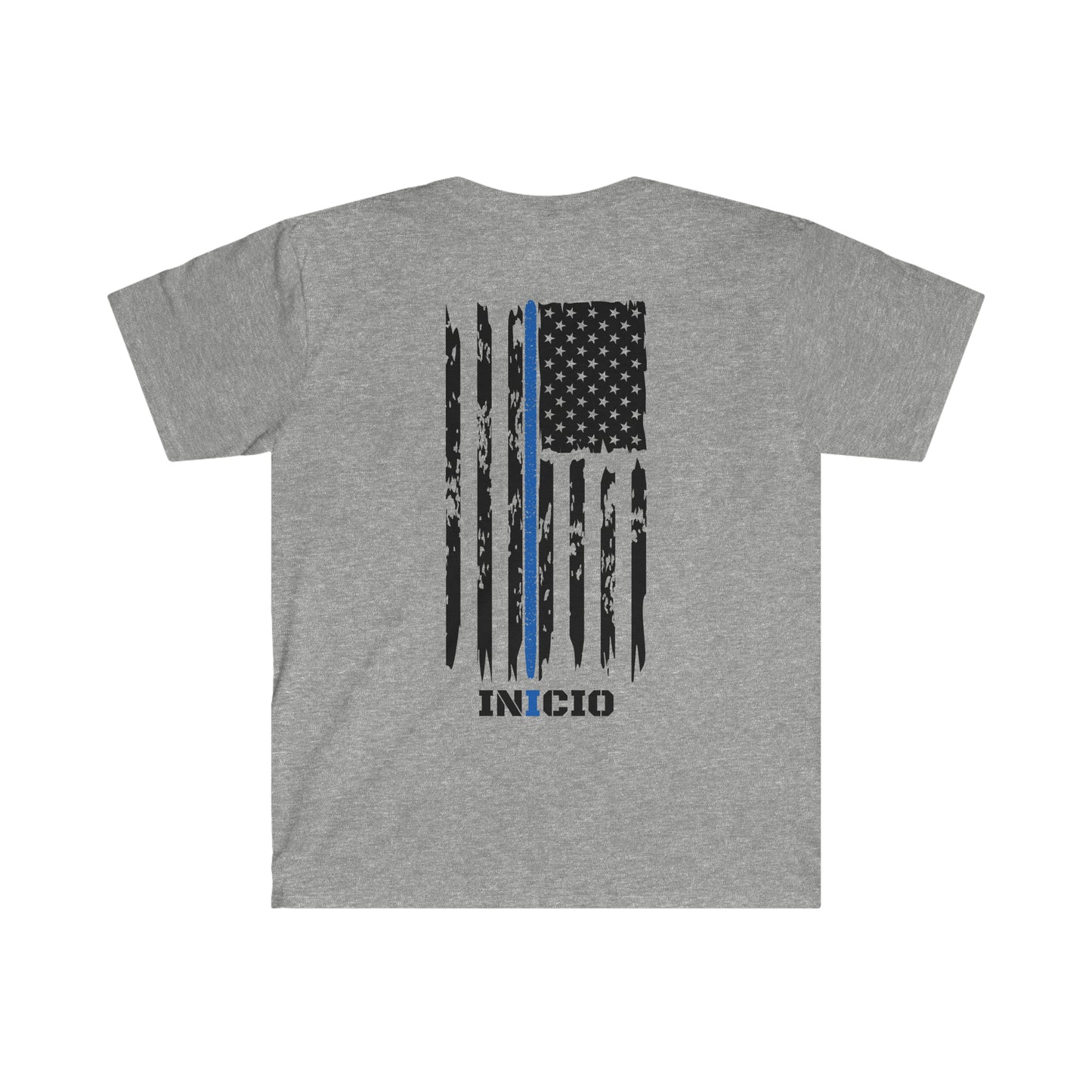 BACK THE BLUE Fitted Tee - American Hero's Line Up